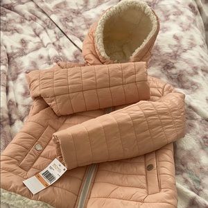 Michael Kors pink girls coat
